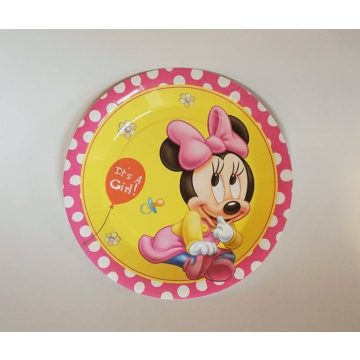Baby Minnie tányér 23 cm  (6 db-os szett)