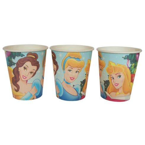 Disney hercegnők pohár (6 db-os szett) (UTOLSÓ CSOMAG RAKTÁRON)