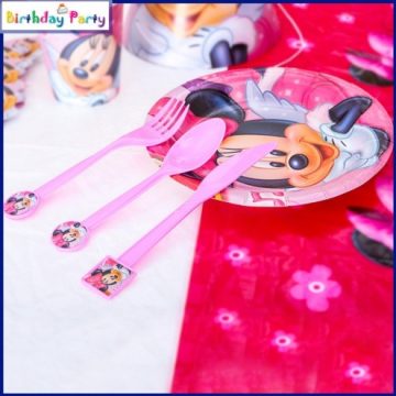 Minnie műanyag villa (6 db-os szett)