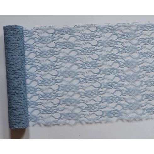 Csipke futó vintage kék - (29 cm * 5 m)