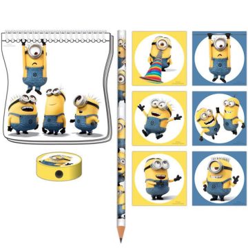   Minion jegyzettömb készlet 5 főre / party ajándék (Utolsó csomag raktáron)