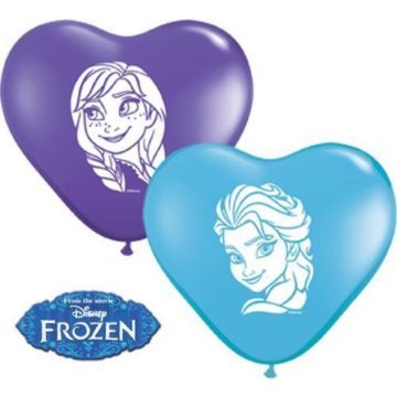   Jégvarázs szív alakú mini lufi (2 db) (Utolsó 3 csomag raktáron)