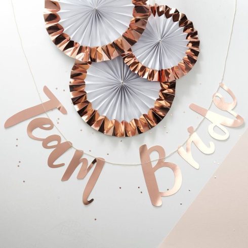 "Team Bride" lányúcsús dekorációs felirat  (Utolsó 2 db raktáron)