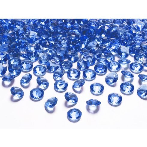 Gyémánt alakú dekorkő 12 mm - kék (UTOLSÓ CSOMAG RAKTÁRON)
