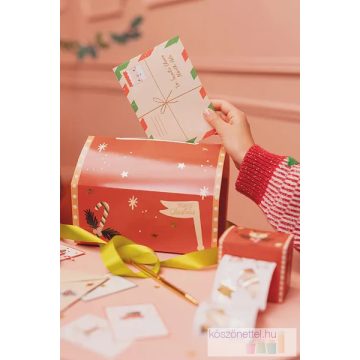 Karácsonyi postaláda borítékkal