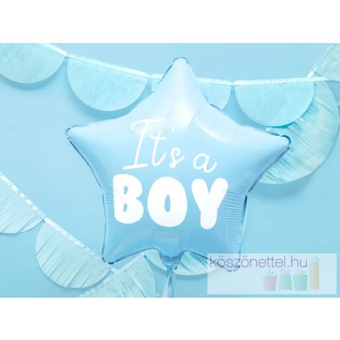 "It's a Boy" kék színű fólialufi (45 cm)
