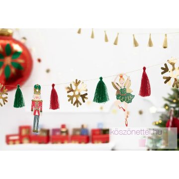 Diótörő dekorációs girland (2 m)