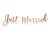 "Just married" rose gold színű felirat (20*77 cm)