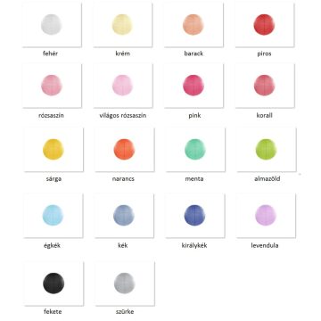 Papírlampion 20 cm több színben -  KIÁRUSÍTÁS