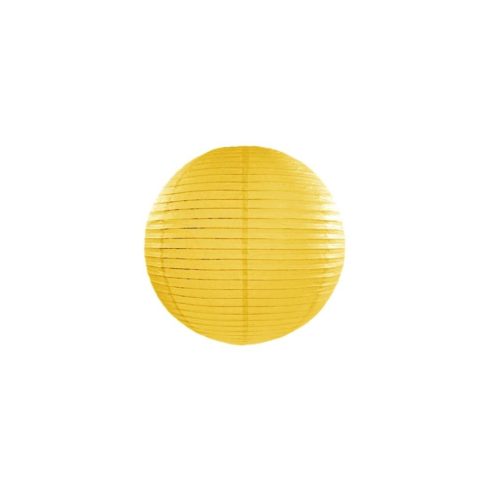 Papírlampion 25 cm - sárga