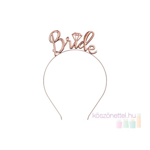 "Bride" rose gold hajpánt