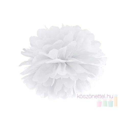 Pompom 25 cm fehér
