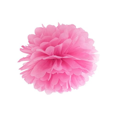 Pompom 35 cm pink