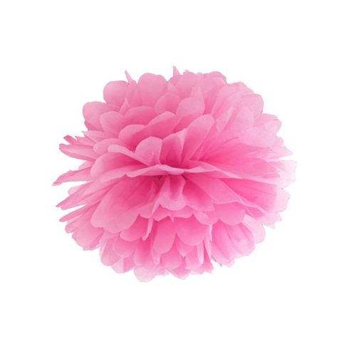 Pompom 35 cm pink