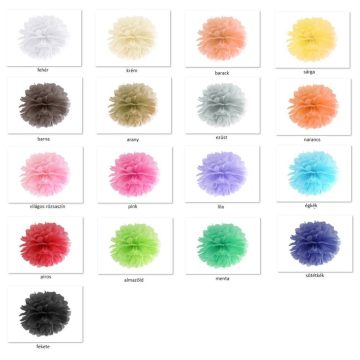 Pompom 35 cm több színben - KIÁRUSÍTÁS