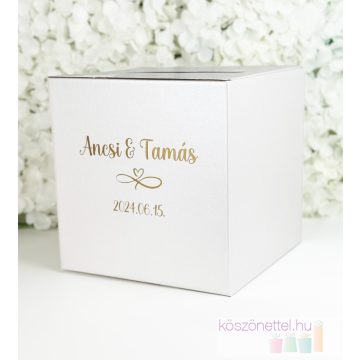 Feliratozott esküvői pénzgyűjtő doboz (ELFOGYOTT)