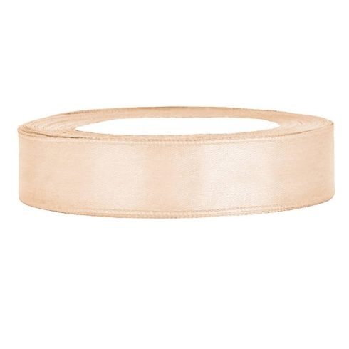 Szatén szalag 12 mm krém