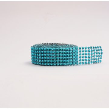 Strassztekercs - türkiz (3 cm *4,5 m)
