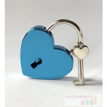 Szív alakú szerelemlakat - kék