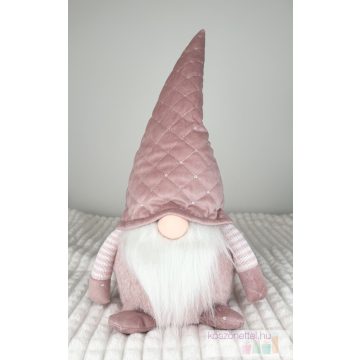    Rózsaszín LED-es Orrmanó - Karácsonyi Dekoráció (24 x 16 x 35 cm)