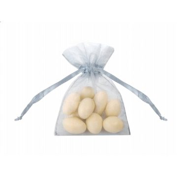 Organza zsák kicsi - ezüst (Utolsó 90 db raktáron)