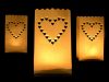Szíves mécsestartó papírlampion Szíves mécsestartó papírlampion