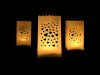 Szívecskés mécsestartó papírlampion Szívecskés mécsestartó papírlampion